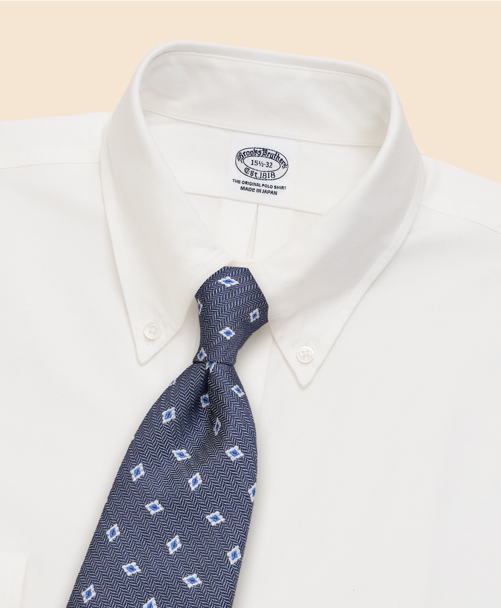 コットン／シルク オックスフォード 6釦ドレスシャツ | Brooks