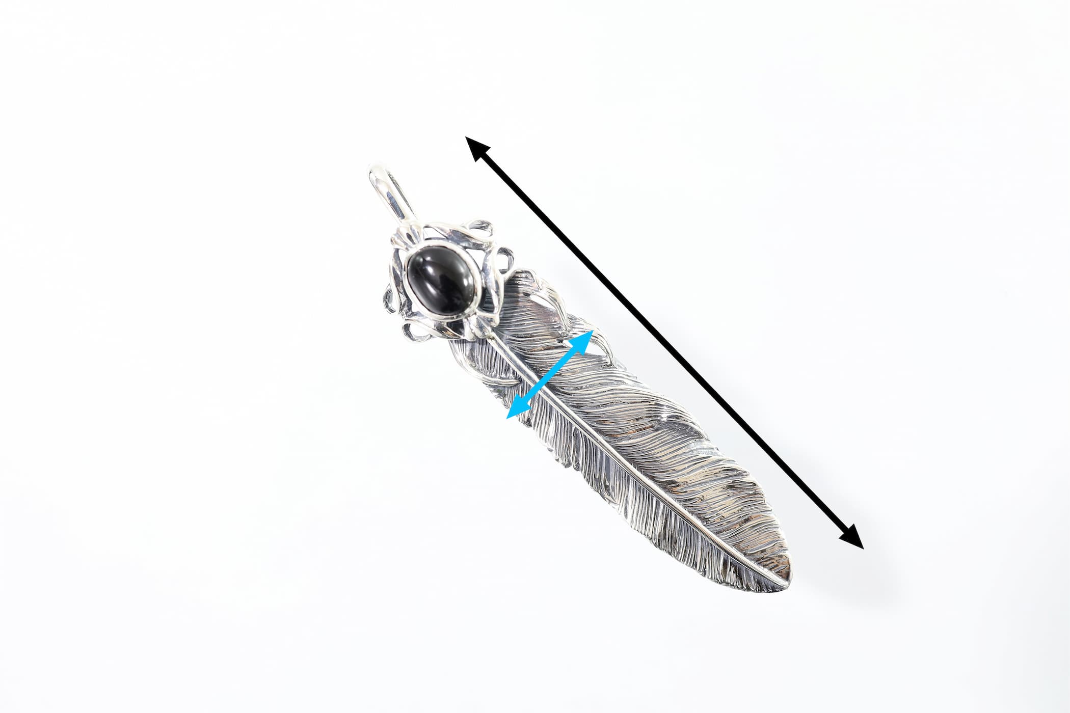 千年フェザー(L1オニキス) クローフック/アローメディスン『チェーン