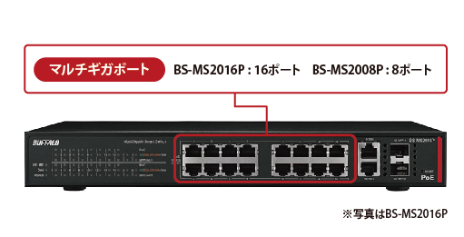 BS-MS2008P : スイッチ : Business Switch | バッファロー