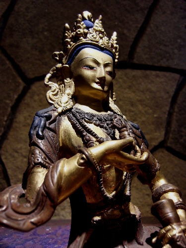 専用【大型】金剛手菩薩像 仏教 チベット密教 古銅塗金 タンカ 曼荼羅