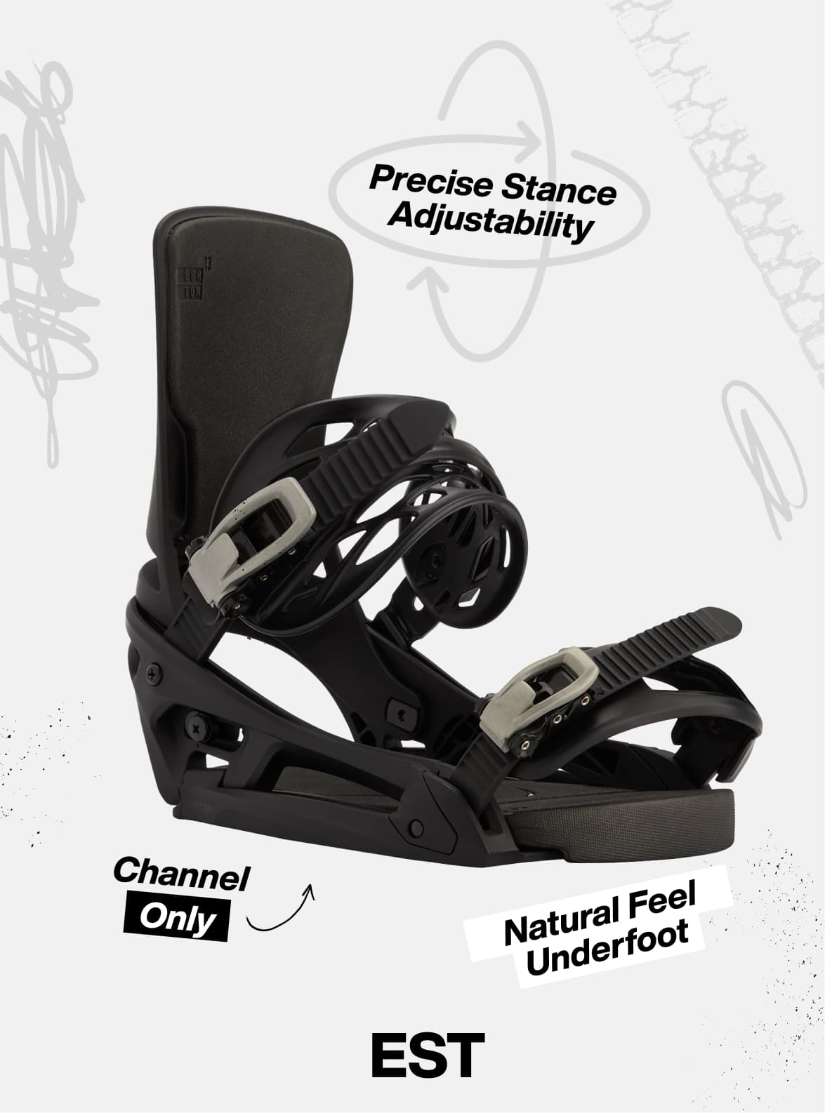 Men's Burton Genesis EST® Snowboard Bindings | Burton.com Winter