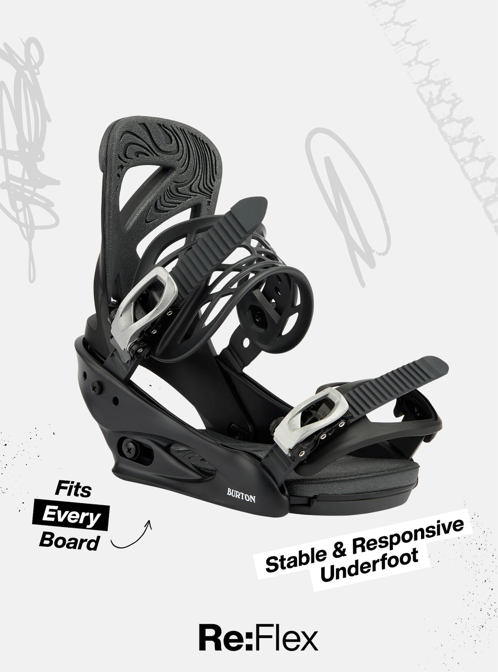 Men's Burton Genesis Re:Flex Snowboard Bindings | Burton.com