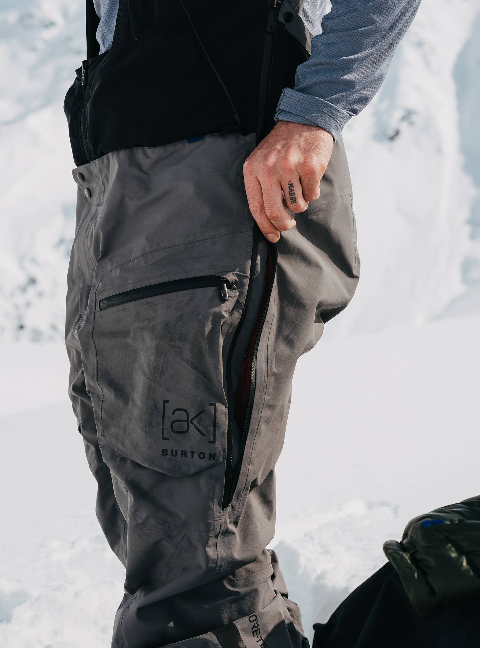 Men's Burton [ak] Tusk GORE-TEX PRO 3L Hi-Top Bib Pants | Burton