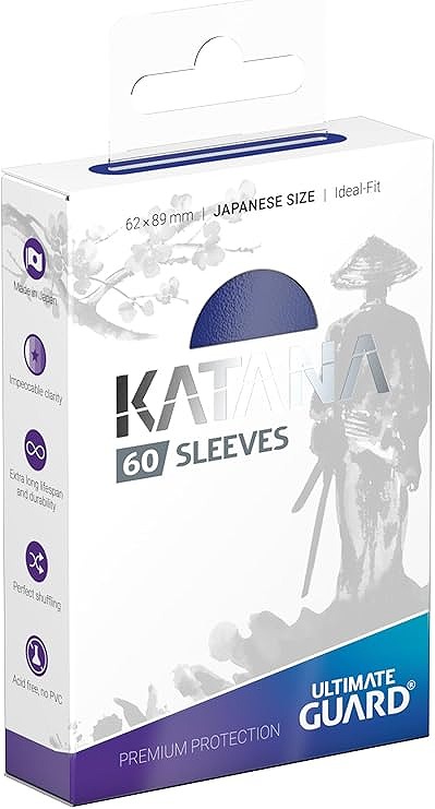 新品サプライ※ Katana スリーブ ジャパニーズサイズ ブルー【60枚入り