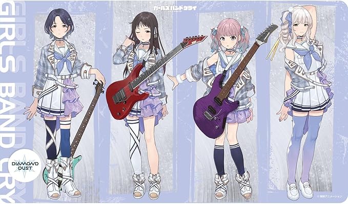 プレイマット】『ガールズバンドクライ』キャラクターラバーマット