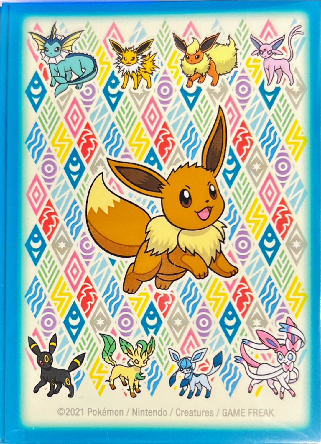 ポケカサプライ】[スリーブ]デッキシールド『EEVEE PRISMATIC(青枠