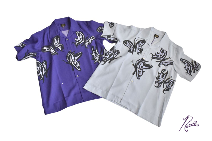 NEEDLES X KAE TANAKA S/S ONE-UP SHIRT - KT PAPILLON / 2 color