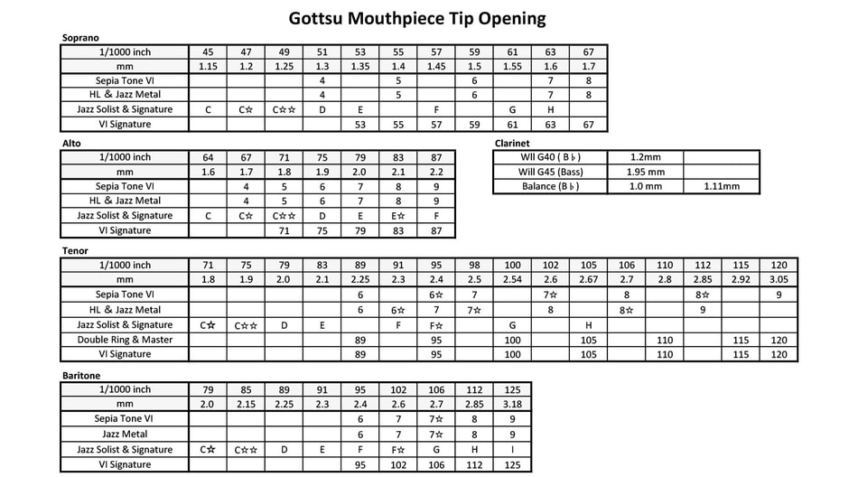 Mouthpiece｜Gotts（ゴッツ）ののマウスピース(Sepia Tone) for English
