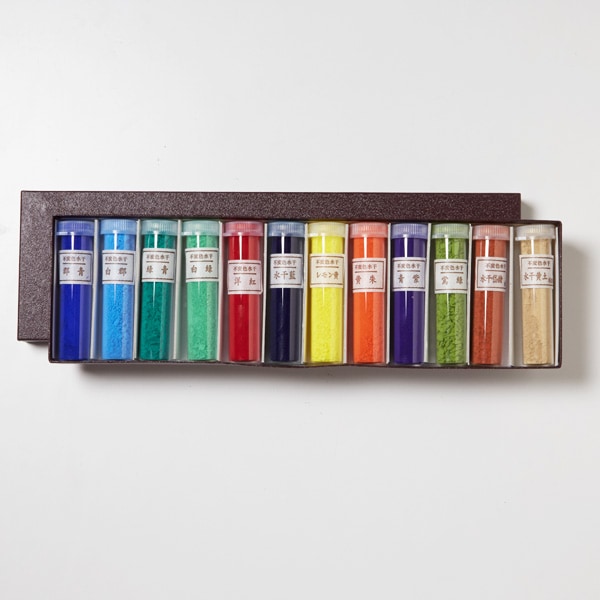 水干絵具 12色セット No.1 – 京都の老舗／日本画用絵具・胡粉ネイル 上