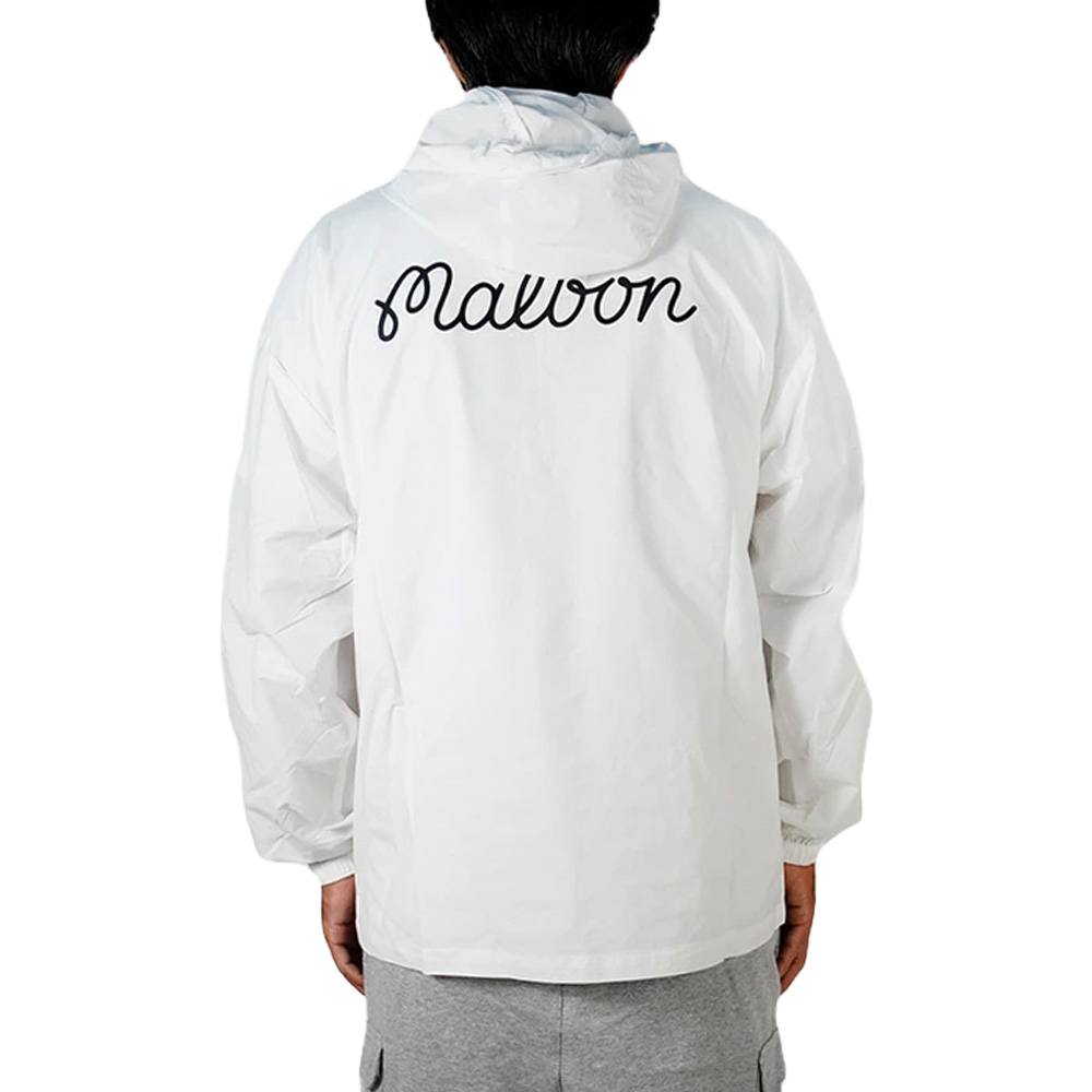 Malbon Evergreen Nylon Golf Anorak White - FW24 Men – Golfio