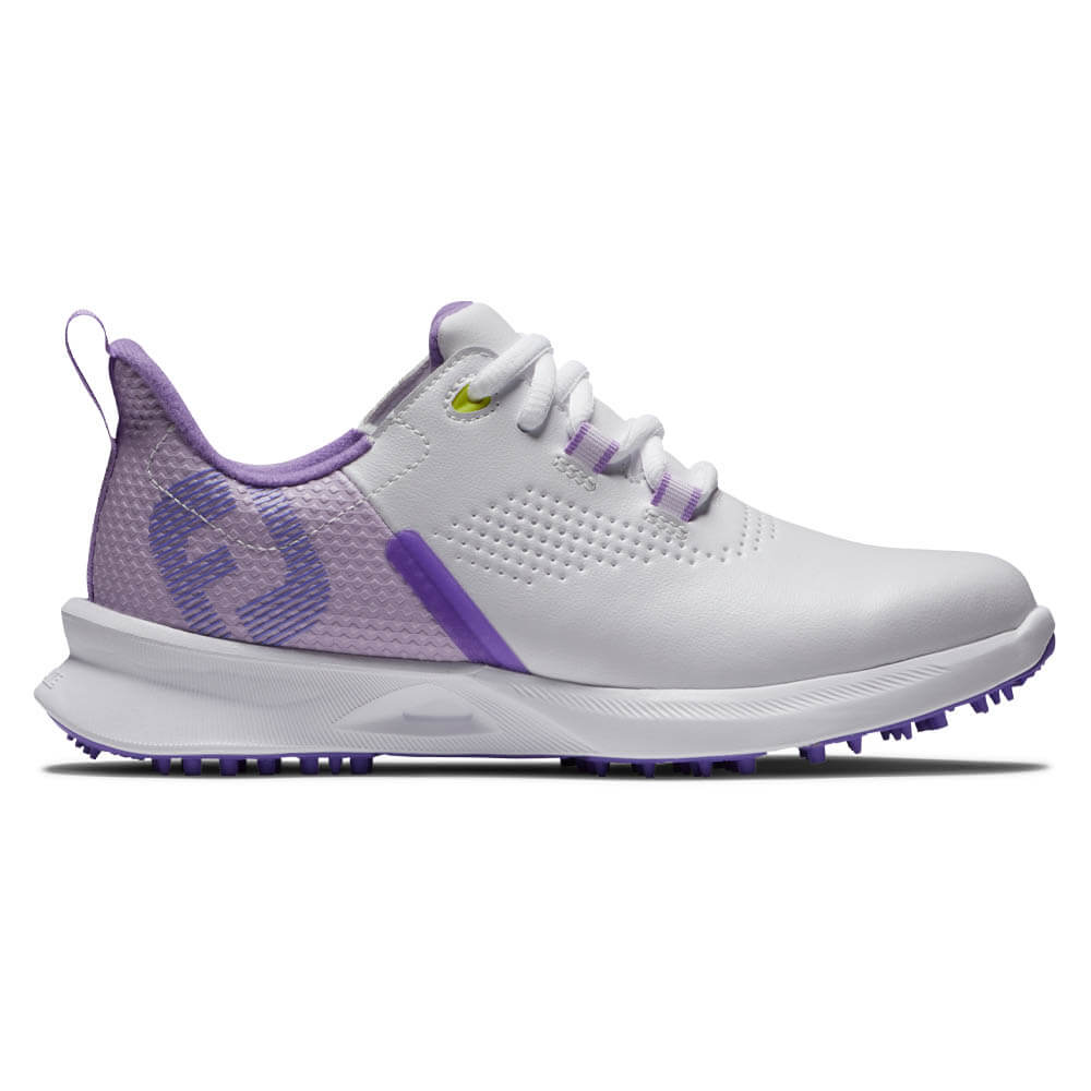 FootJoy Fuel Spikeless Golf Shoes White/Purple - 24 Girls – Golfio