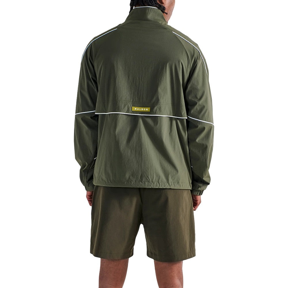 Malbon Riva Nylon Golf Jacket Cypress Green - SS25 Men – Golfio