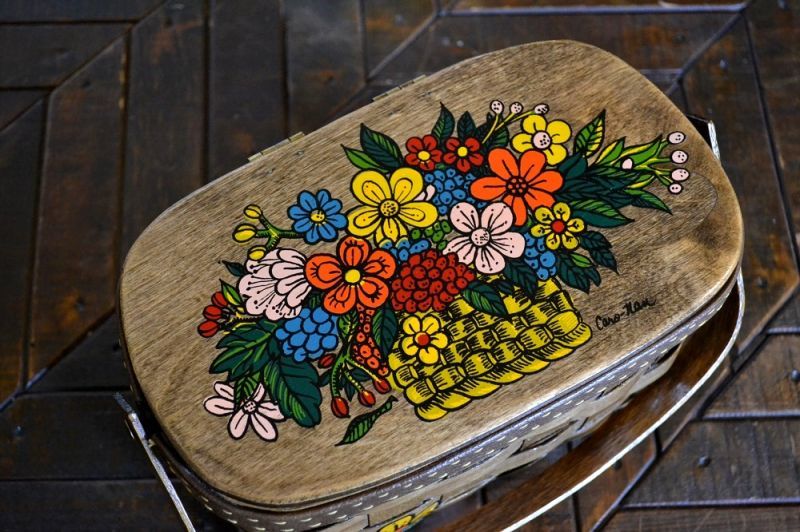 カロナンバスケット/レトロフラワー(1) - ガジェットモード