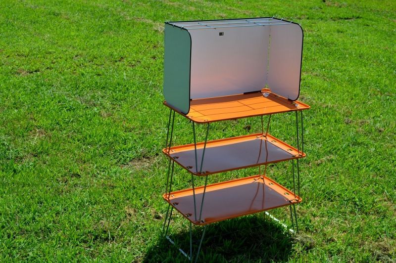 ヴィンテージSMSキャンプキッチン/エクステンションラック付フルセット