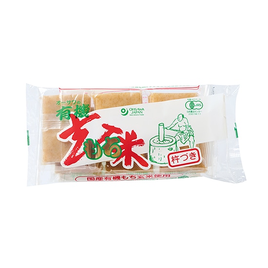 GAIAネット[※]オーサワの有機玄米もち 300g(6個): 米/穀類/餅