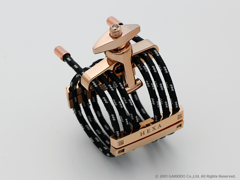 第5世代] SILVERSTEIN A-FRAME HEXA Rose Gold サックス用リガチャー