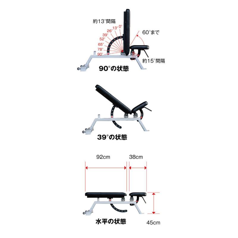 国産 施設用 パワービルダー アジャスタブルベンチ | 東北拠点の