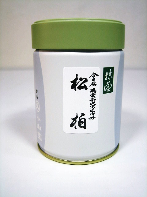 丸久小山園 抹茶 薄茶 松柏 100g缶 裏千家 今日庵 鵬雲斎大宗匠御好