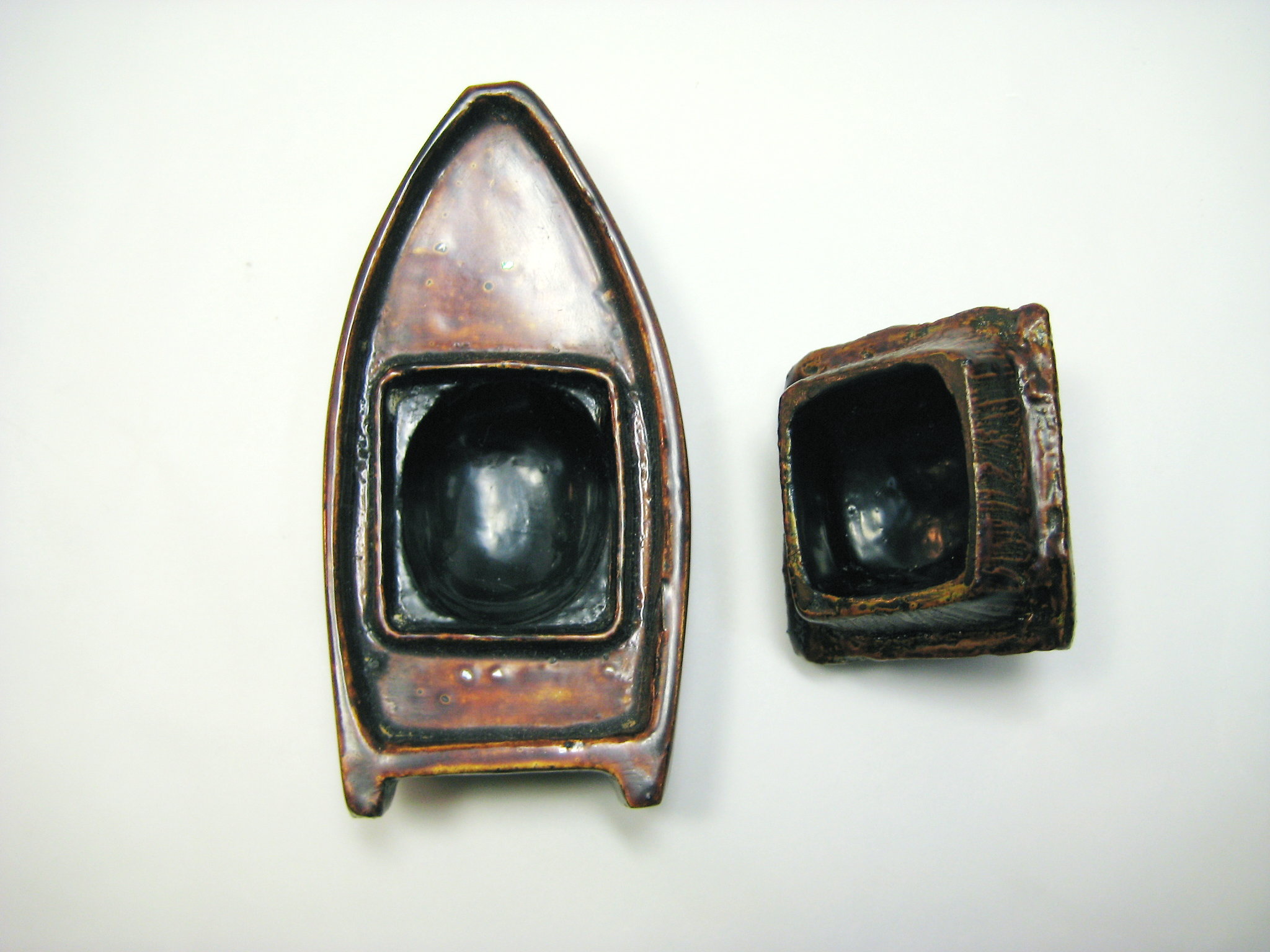 茶道具 香合 乾漆 乾漆香合 苫舟香合 中川正斎作 茶道具・古道具・古