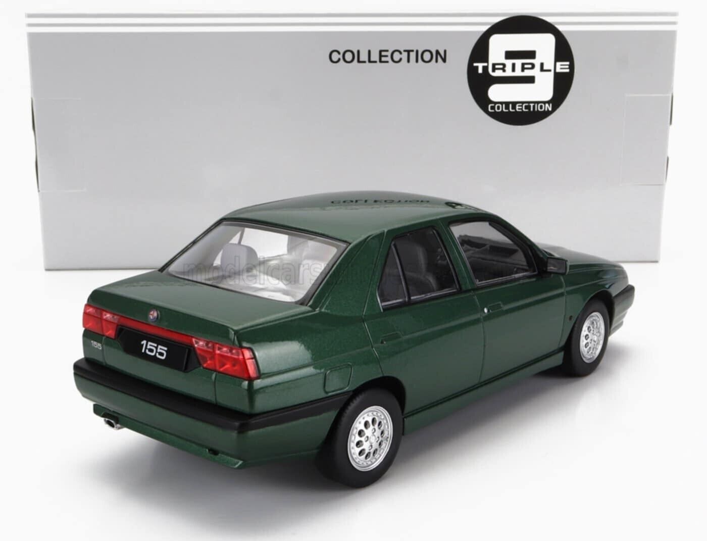 Alfa Romeo 155 Verde Green Metallic 1996 Triple 9 Nuovo 1:18