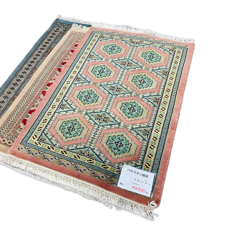 JA6672 パキスタン手織り絨毯 ハイクオリティ ピンク | じゅうたん売場