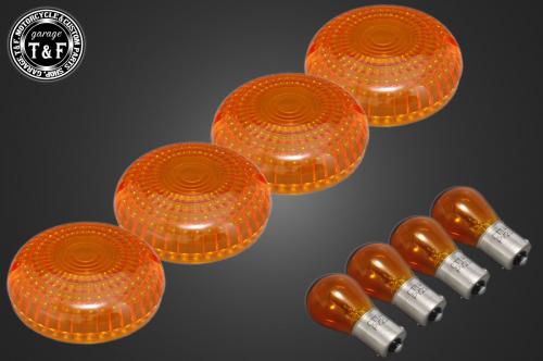 有限会社ガレージT&F / ビラーゴ250 純正ウィンカー専用オレンジレンズ