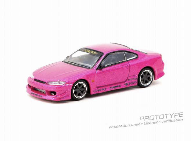 1/64 VERTEX 日産 シルビア (S15) ピンクメタリック（TARMACWORKS T64G