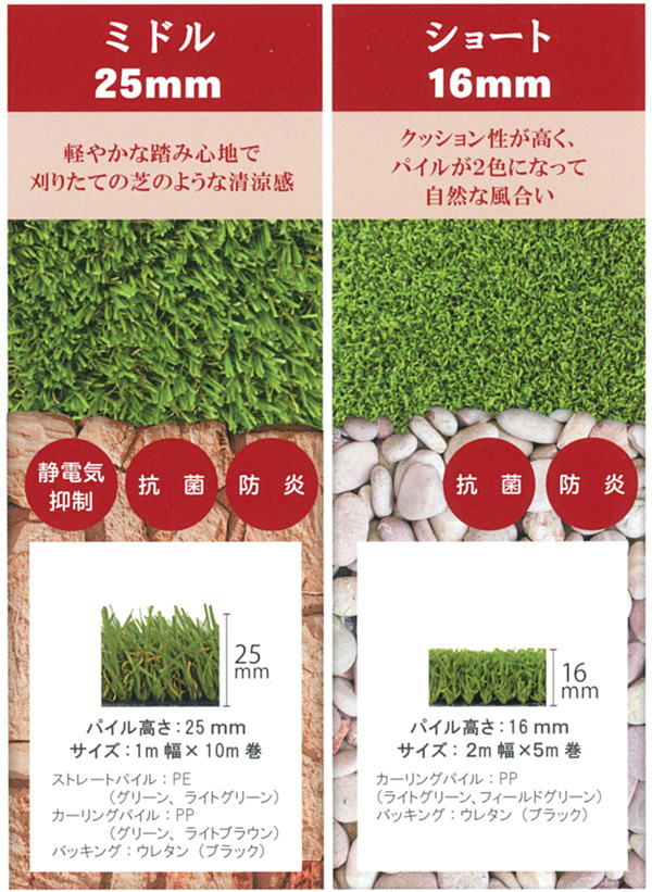 リアリーターフ 通販 抗菌・高耐久・防炎のリアルな人工芝