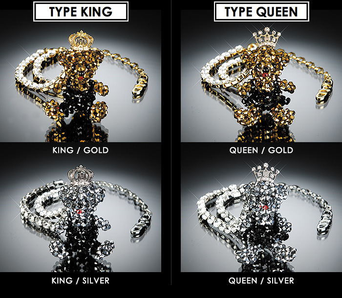 D.A.D べア クリスタルチェーン【 キング / クイーン 】/ 【SB111