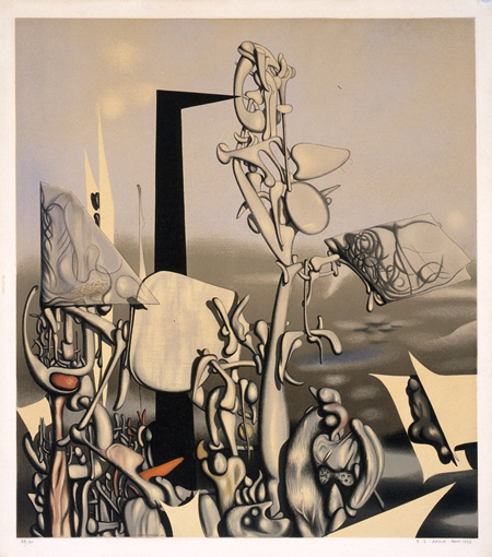 イヴ・タンギー、不在の淑女、希少画集画、新品額装付 イヴ・タンギー