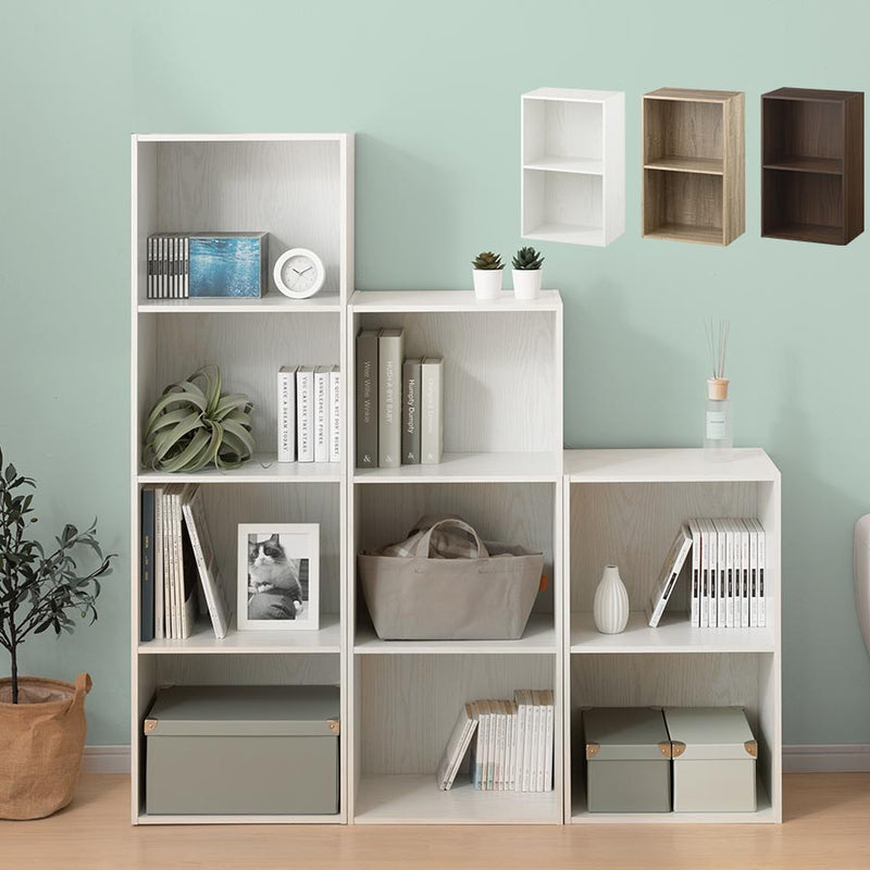 カラーボックス 2段 固定棚 本棚 ラック おしゃれ ぼん家具 ABR920126