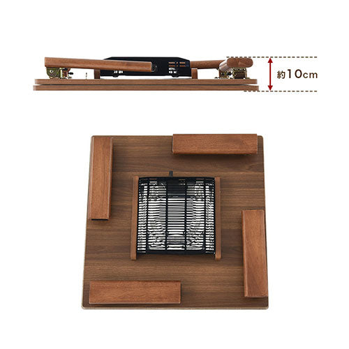 折れ脚こたつ 70cm×70cm テーブル こたつ おしゃれ ぼん家具 TBL500304