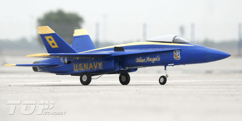 TopRC F-18 Blue Angel 686mm Wingspan RC Jet Ready-To-Fly - General