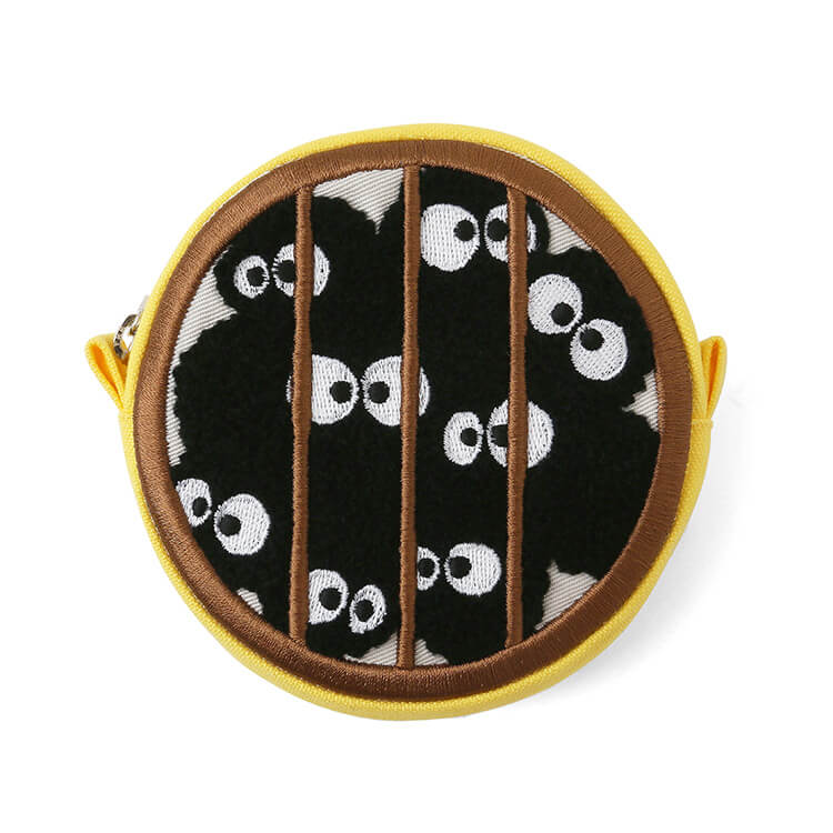 ジブリ美術館オリジナル マックロクロスケ潜水窓 刺繍ポーチ｜三鷹の森