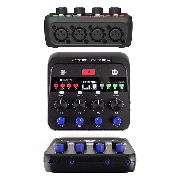 ZOOM(ズーム) PodTrak P4 next ポッドキャスト用レコーダー: マイク