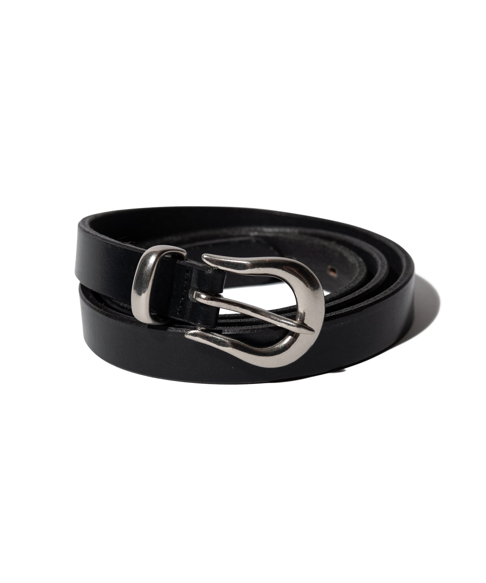 GB0424/AC04: Bridle Leather Narrow Belt | glamb Online Store