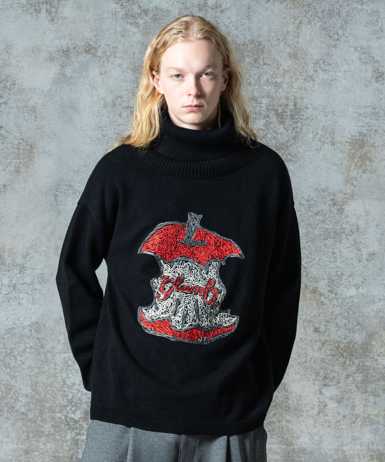 GB0325/KNT05 : Eaten Apple Turtle Neck Knit / イートゥンアップル