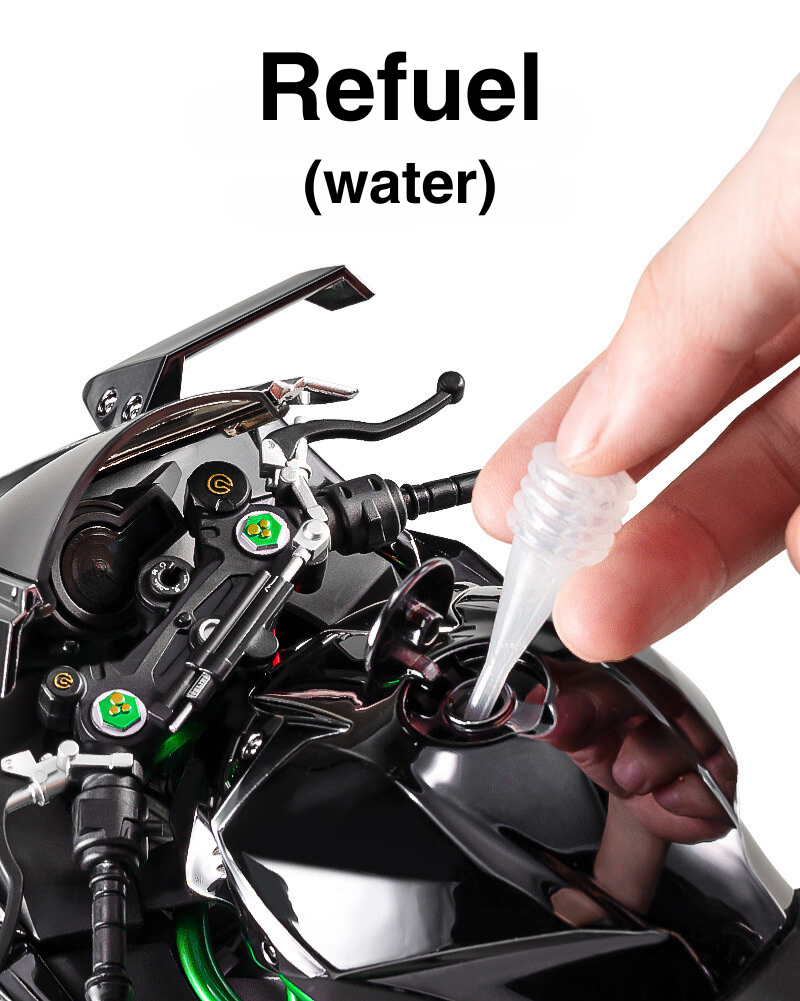 Gleetoy 1:6 Scale Kawasaki Ninjia H2R Sound and Mist Model | Gleetoy