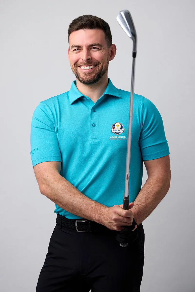 Official Ryder Cup 2027 Mens Silloth Stretch Performance Golf Shirt