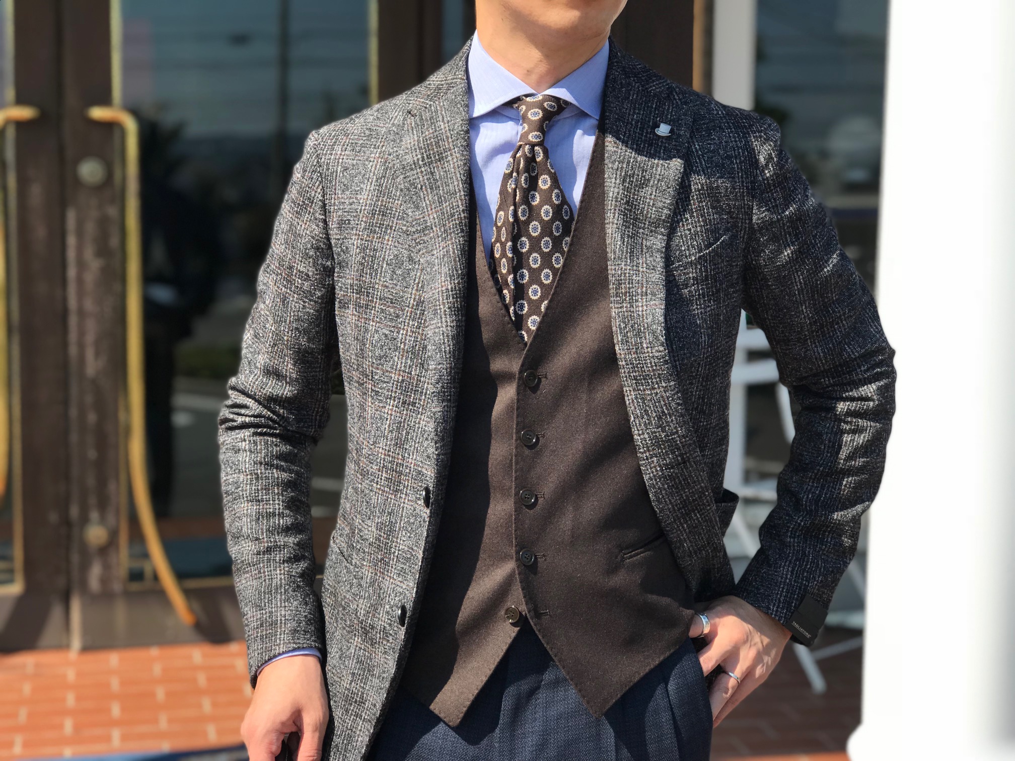 GLORYGUY & Cachette｜ビジネスでも着回せる秋のジャケットスタイル