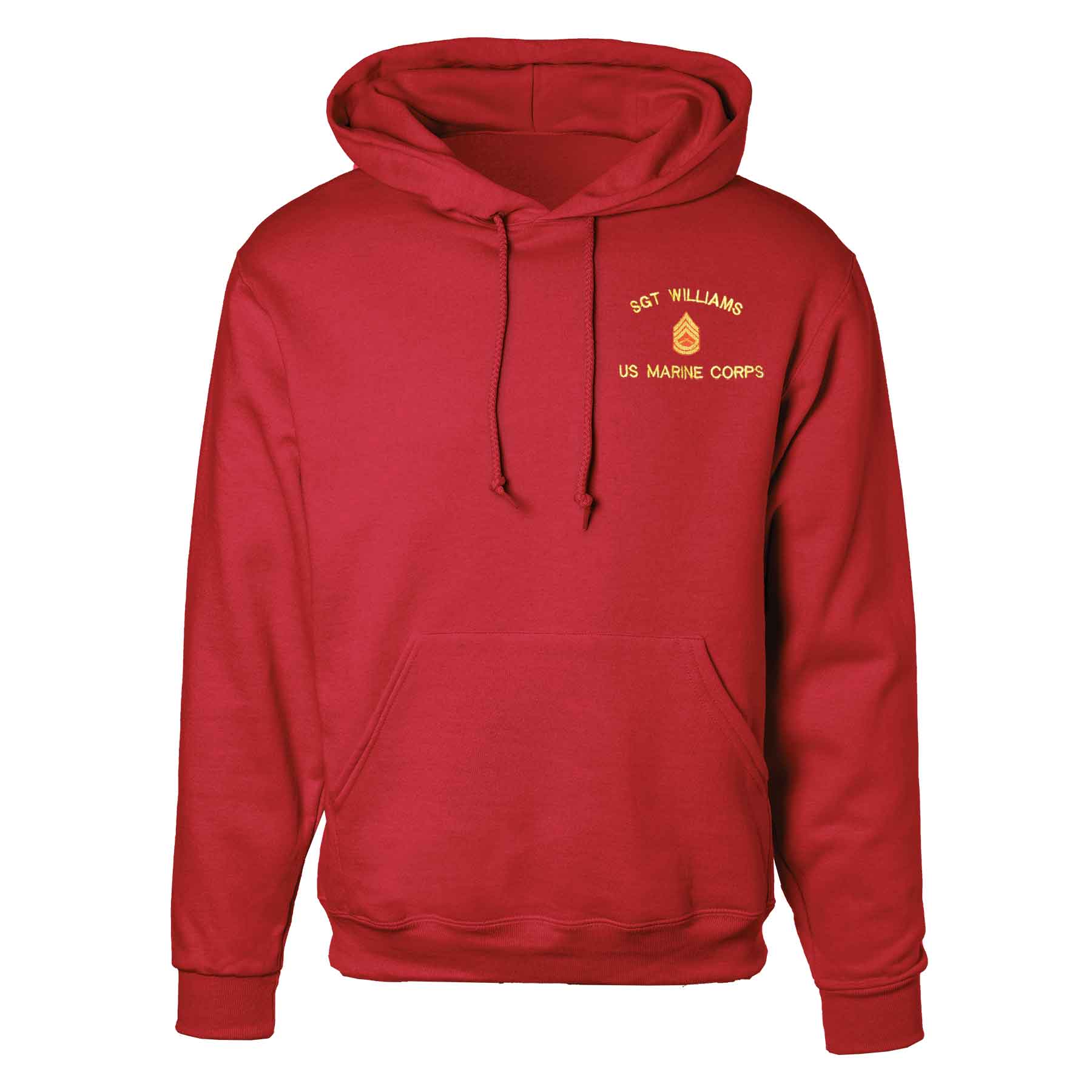 Personalized Marine Corps Hoodie – SGT GRIT