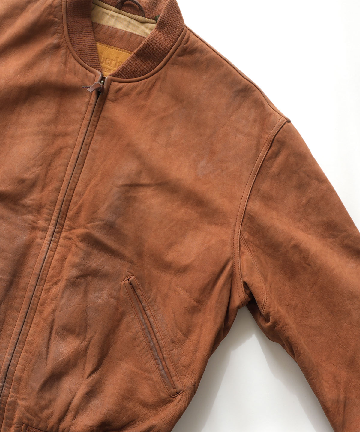 90's Timberland NUBUCK LEATHER ZIP BLOUSON,USED/VINTAGE (Men's