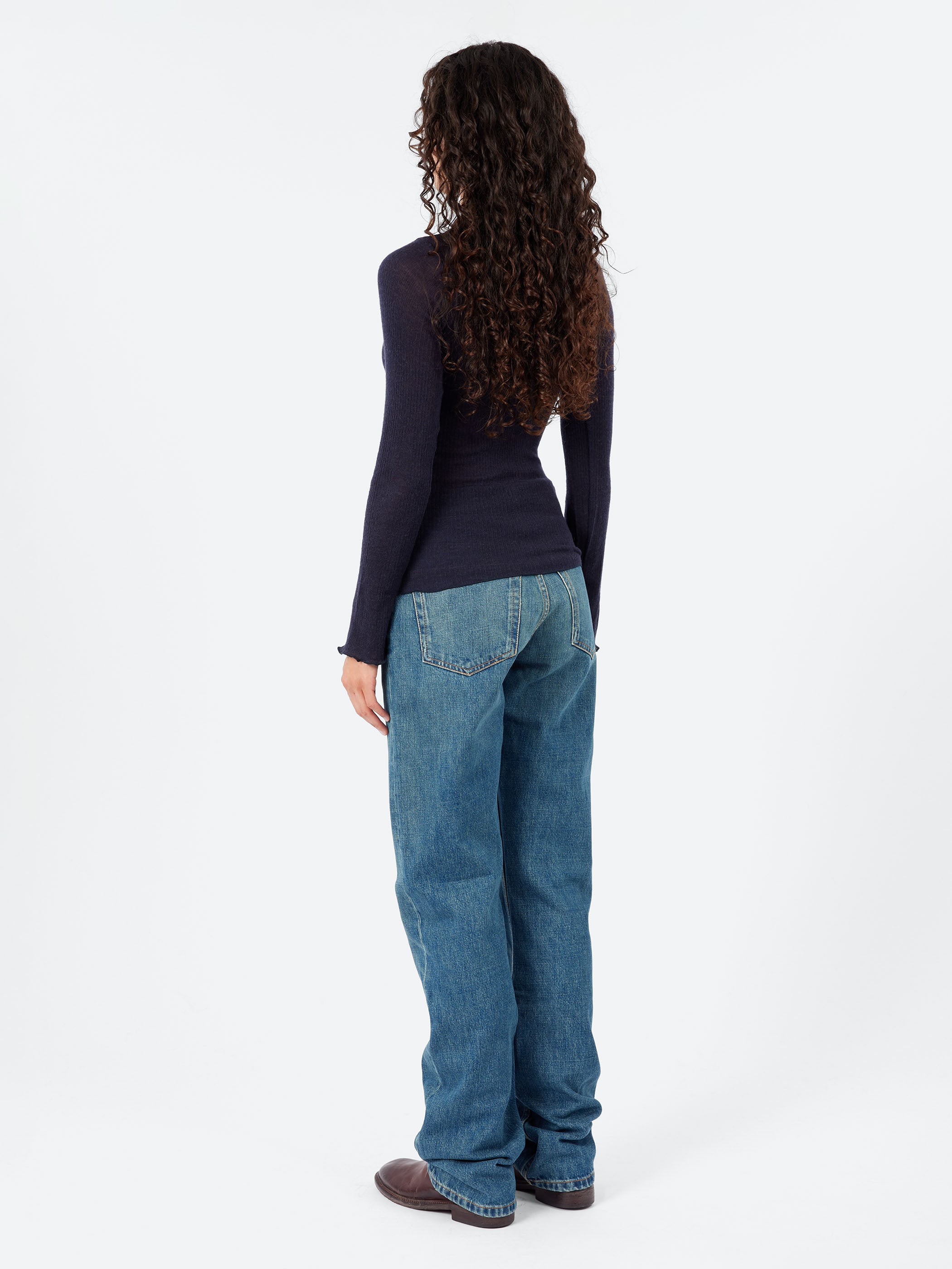 Baserange - Dual Long Sleeve Tee in Murano Navy – gravitypope