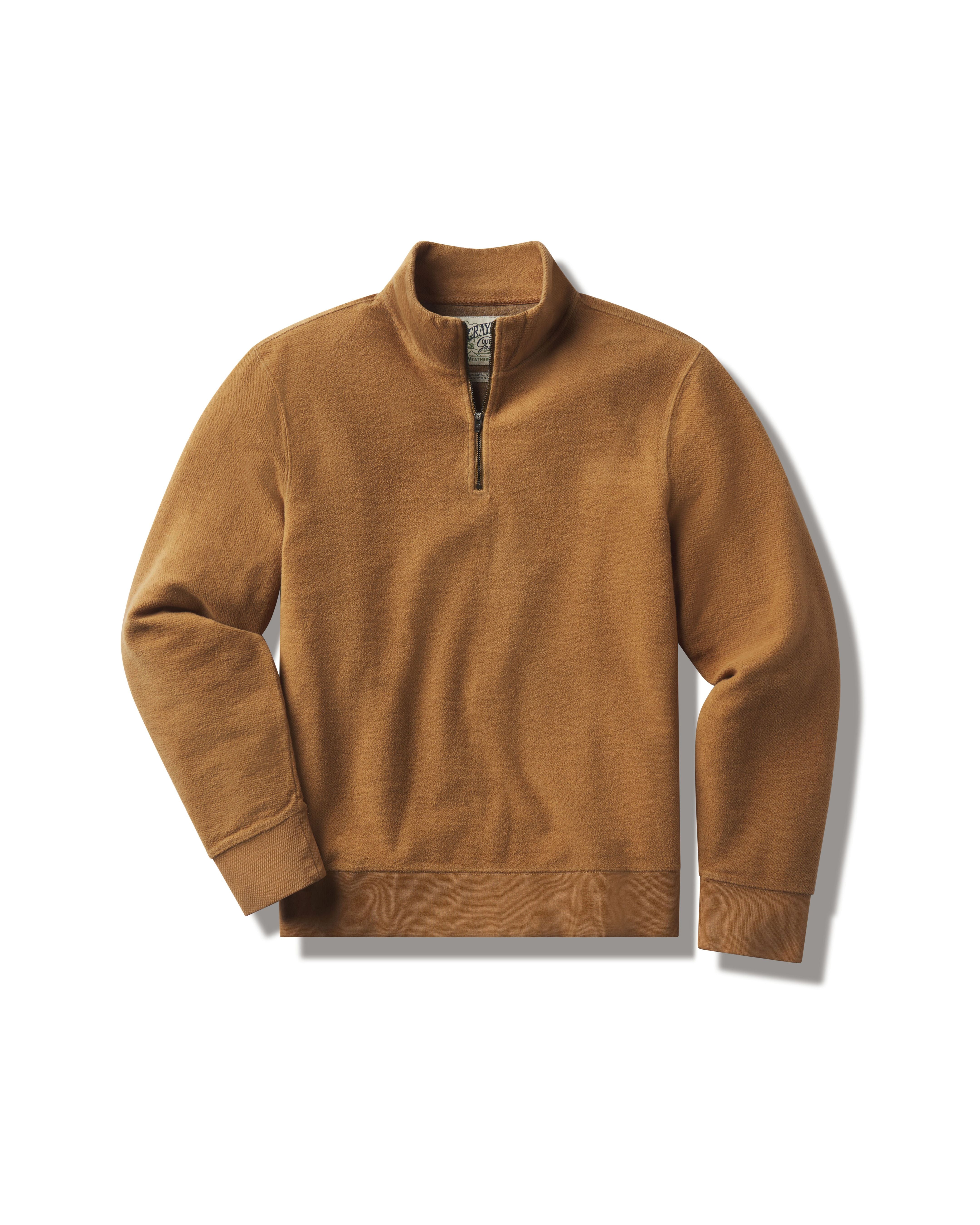 Dunlop Reverse 1/4 Zip - Tea Brown – Grayers