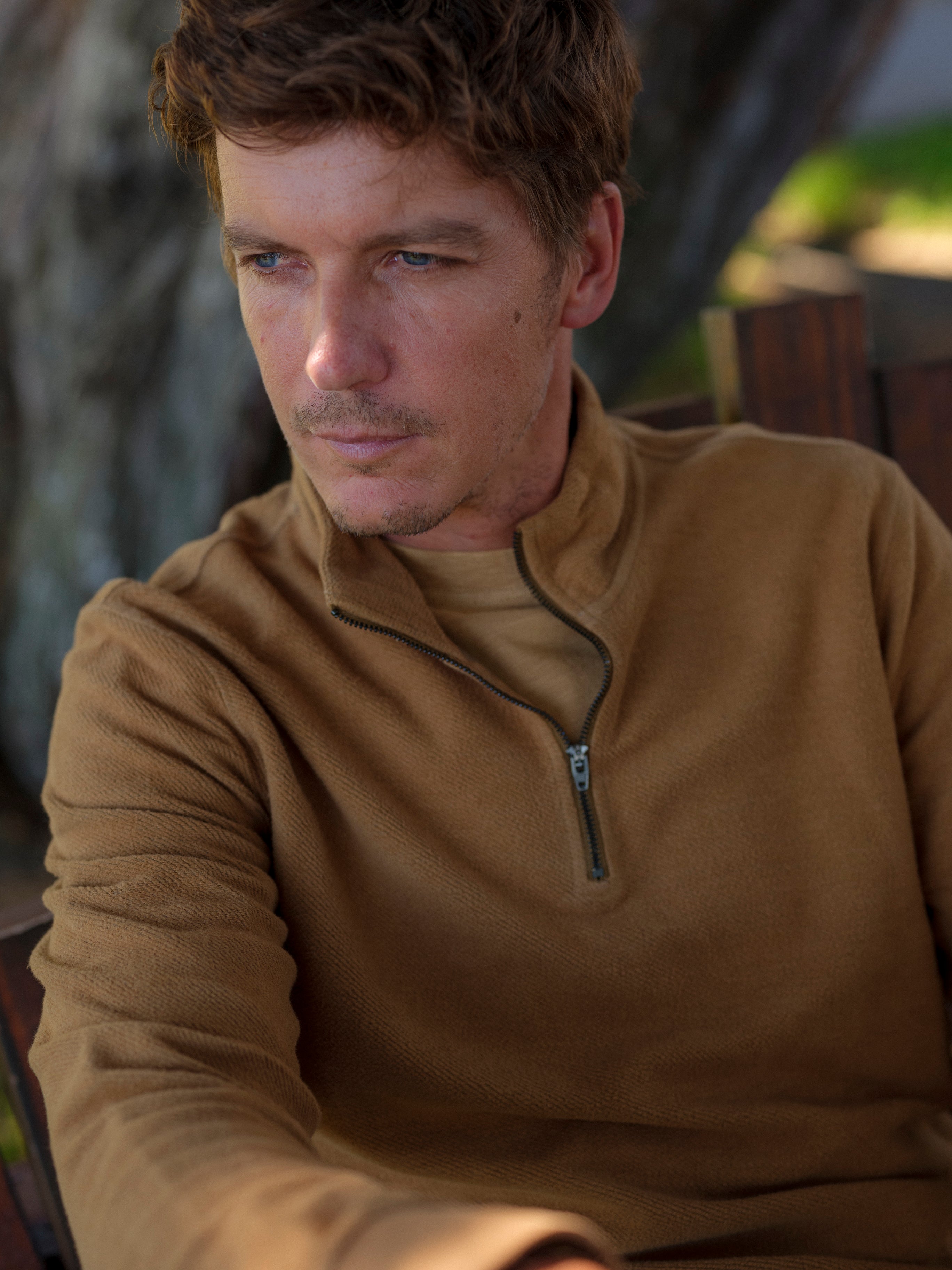 Dunlop Reverse 1/4 Zip - Tea Brown – Grayers