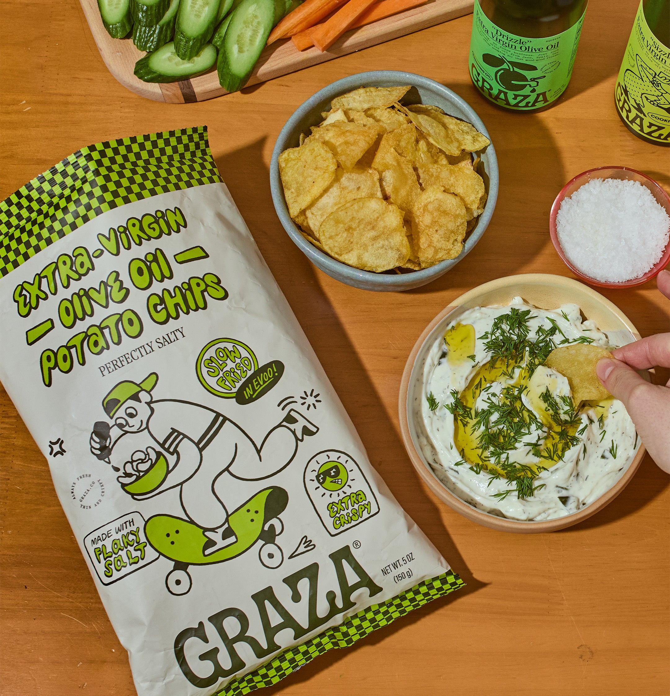 Extra Virgin Olive Oil Potato Chips | Graza