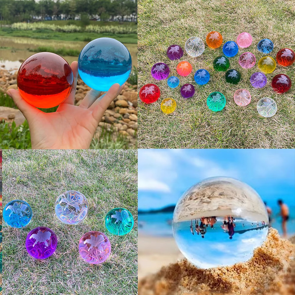 カラフルクリスタルガラスボール（50mm） ディスプレイ: 収納