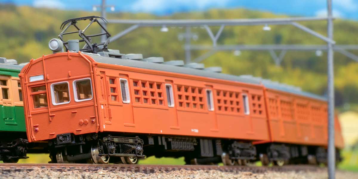 13017＞着色済み モハ72形＋サハ78形 2両セット（オレンジ