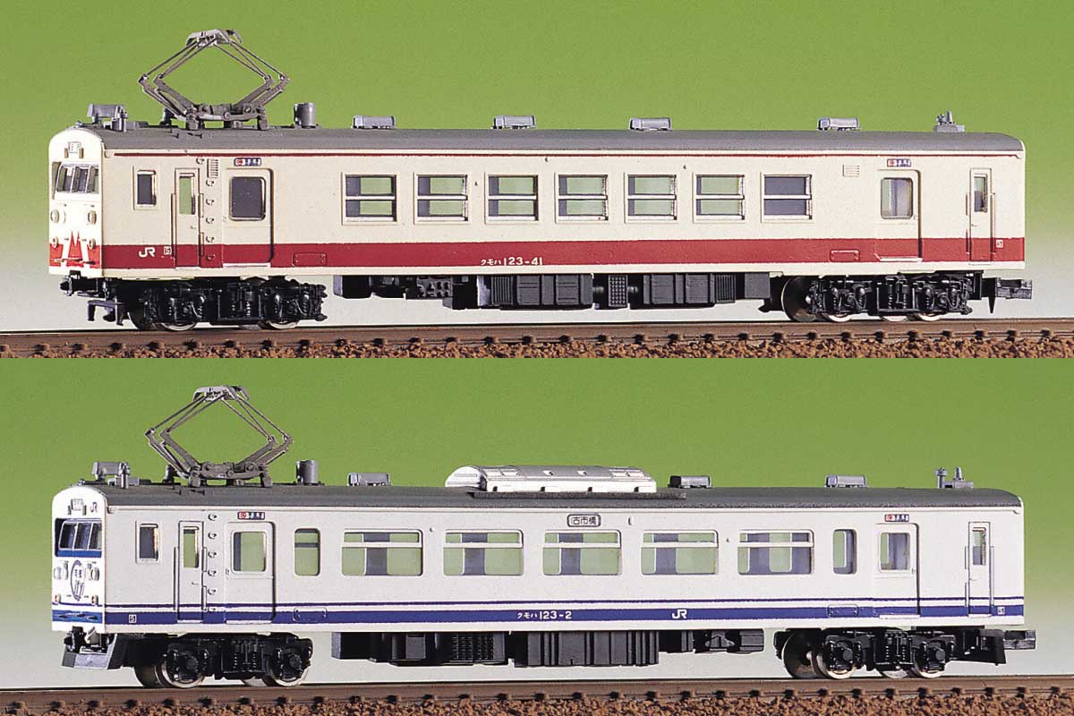 185＞JRクモハ123系2両セット（可部線＋身延線40番代各1両入