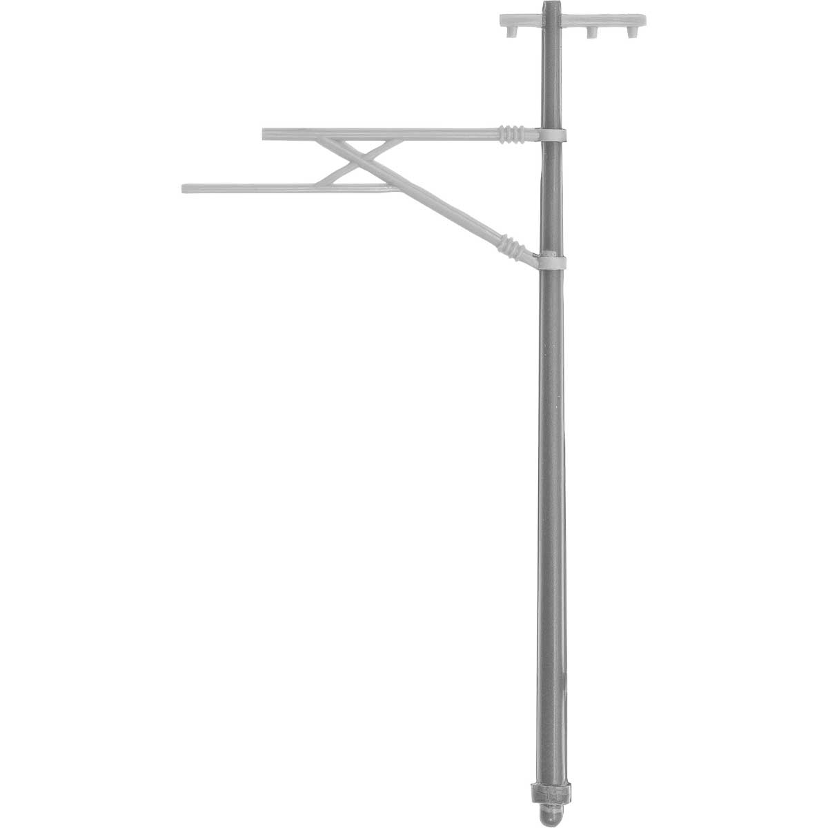 2554＞着色済み 単線架線柱（ダークグレー）｜着色済みストラクチャー